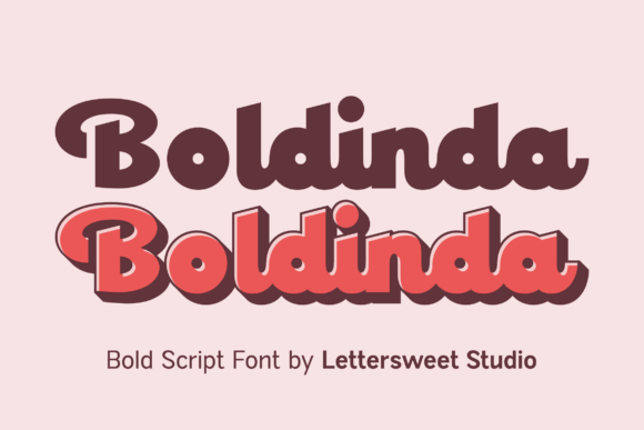 Boldinda: A Bold Script Font for Confident Editorial Design