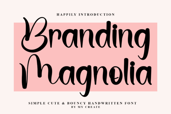 Branding Magnolia: A Decorative Typeface for Digital Enchantment