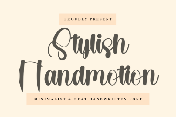 Crafting Modern Charm with Stylish Handmotion Font