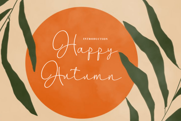 Finding Warmth and Rhythm with the Happy Autumn Typeface
