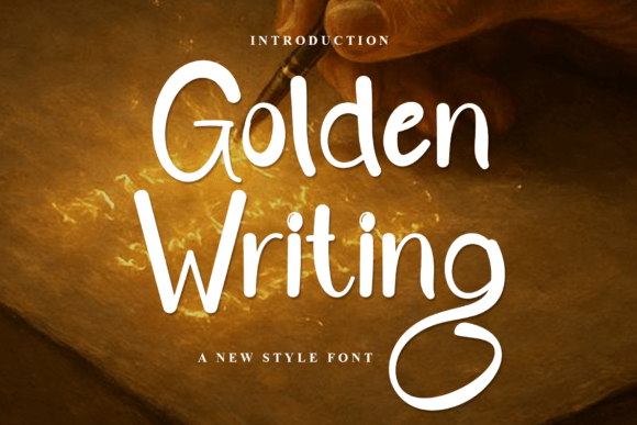 Golden Writing: A Warm and Friendly Font for Modern Branding