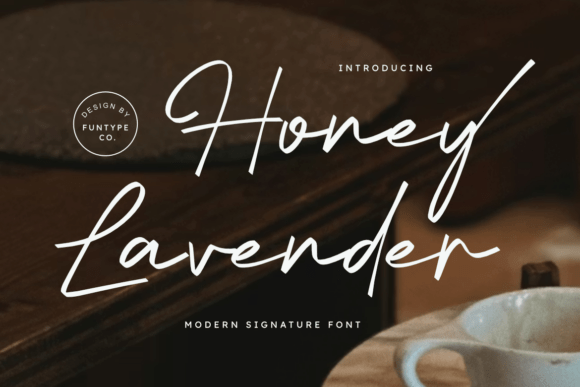 Honey Lavender: A Script Font for Editorial Elegance