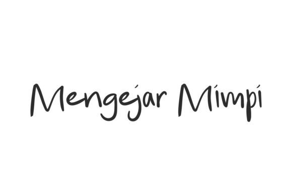 Mengejar Mimpi: A Warm Handwritten Font for Modern Web Design