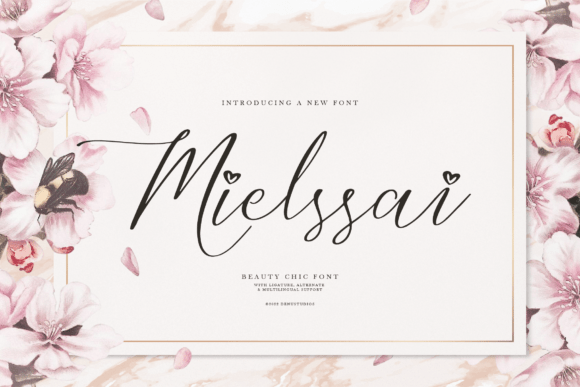 Mielssai: A Script Font for Elegant Editorial Design