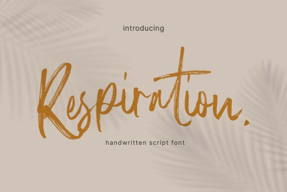 Respiration: The Signature Font for Crafters & Product Creators