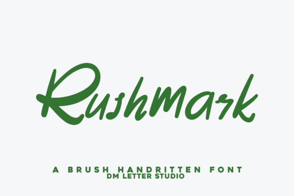Rushmark: A Groovy Brush Font for Dynamic Web Design