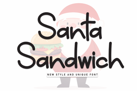 Santa Sandwich: A Font That Brings Festive Character to Your Digital Canvas