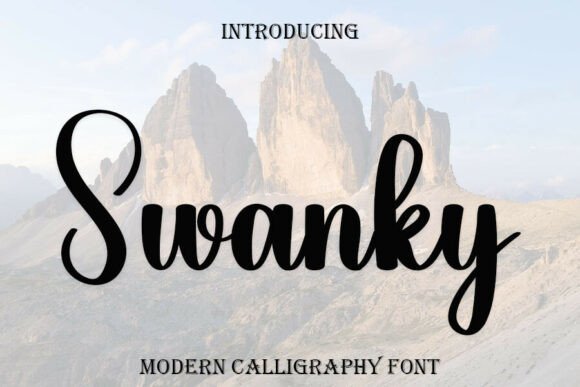 Swanky: A Modern Calligraphy Font for Digital Elegance