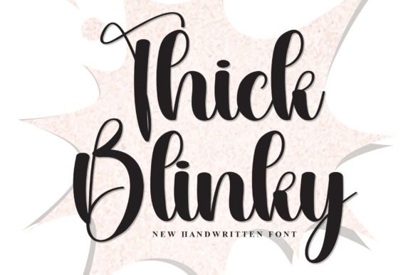 Thick Blinky: A Bold Script Font for Editorial Personality
