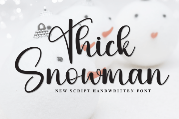 Thick Snowman Font: A Cozy Typeface for Brand Building