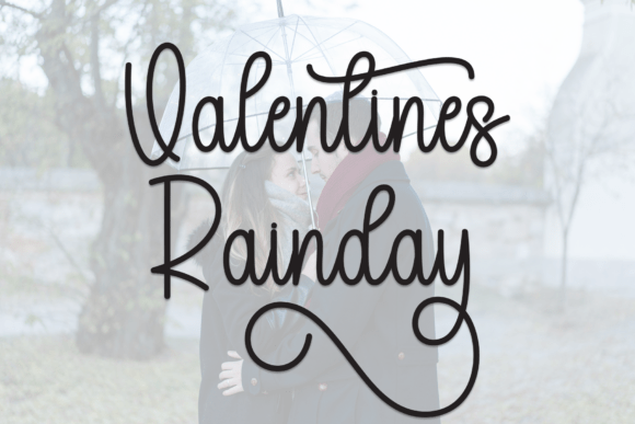 Valentines Rainday: A Playful Script Font for Warm Web Design