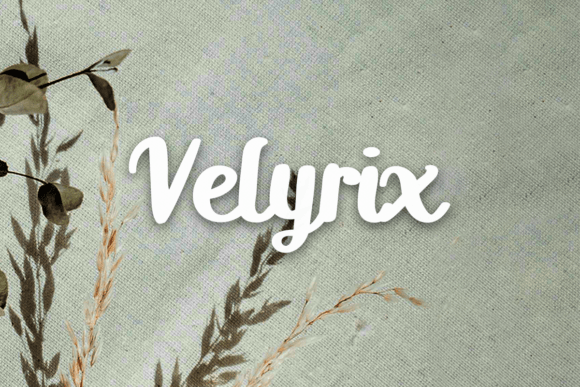 Velyrix: A Smooth Script Typeface for Confident Digital Branding